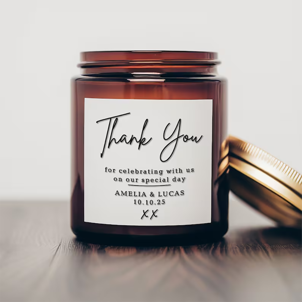 Персонализированные квадратные – обзор и цена Personalised Candle Label
