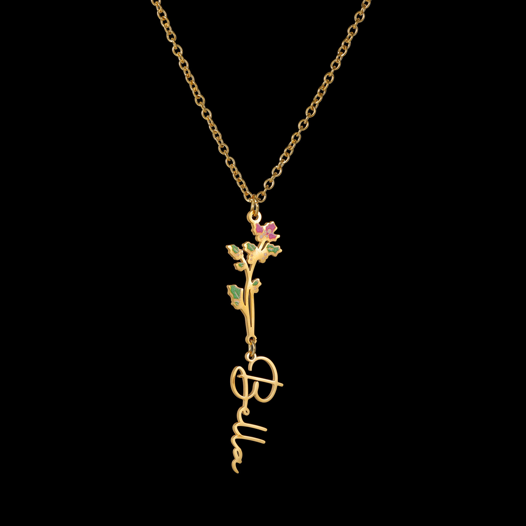 Ожерелье Acheerup с индивидуал – обзор и цена Birth Flower Necklace